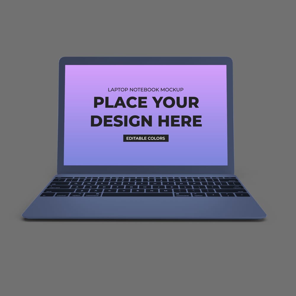 Free Macbook Air Laptop Mockup Template PSD