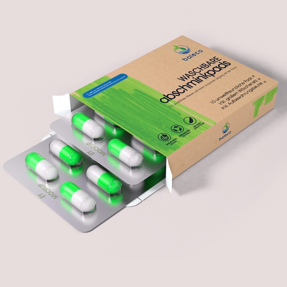 Free Medical Pill Packet Mockup PSD