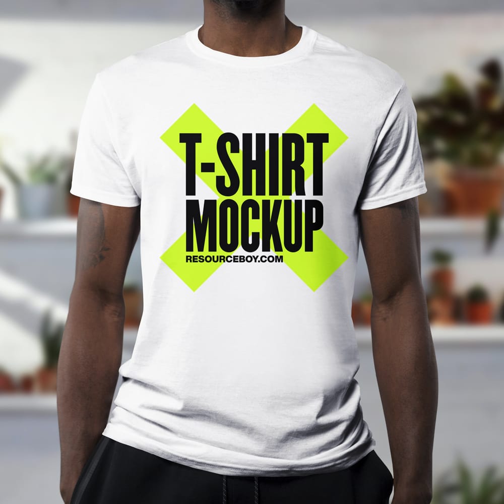 Free Men’s T-Shirt Mockup Template PSD