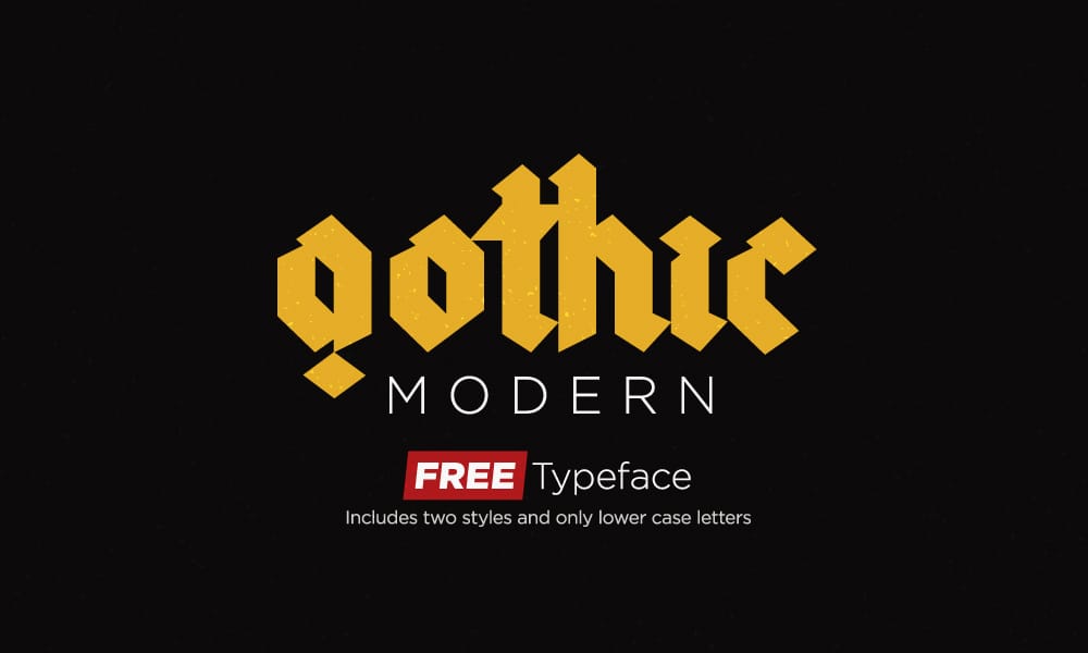 Free Modern Gothic Typeface