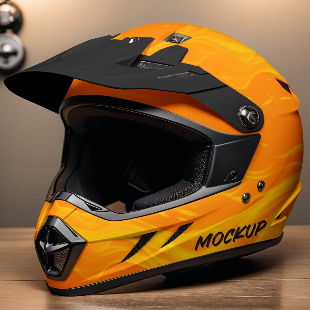 Free Motorcycle Helmet Mockup PSD