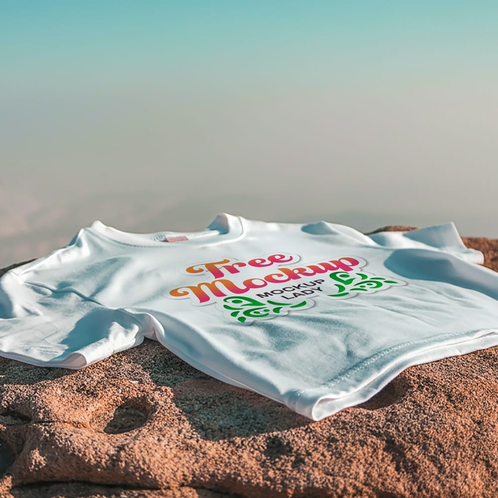 Free Outdoor T-Shirt Mockup PSD