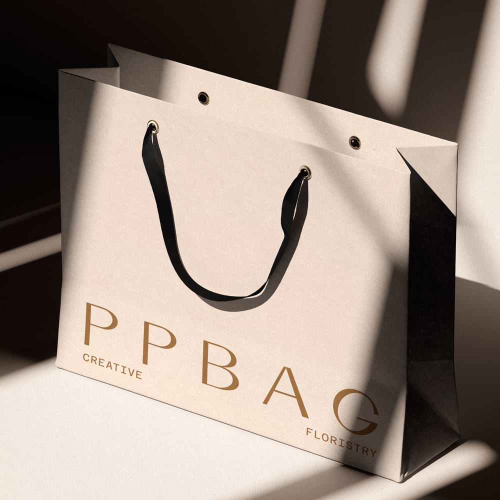 Free Paper Bag Mockup With Shadow Overlay V1 Isometric PSD