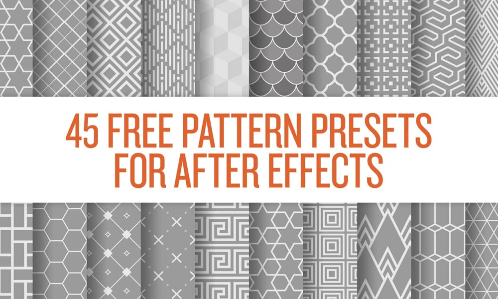 Free Pattern Presets For After Effects