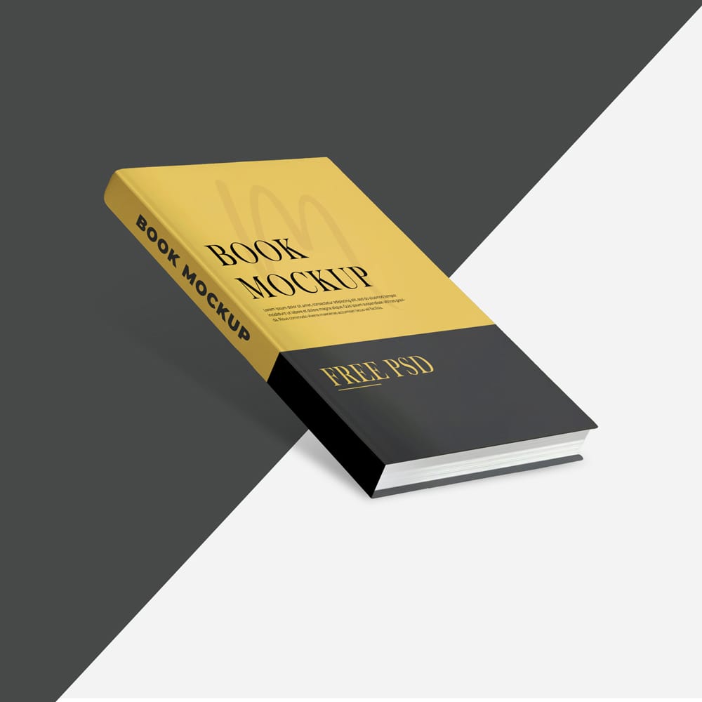 Free Realistic High-Quality Book Mockup PSD