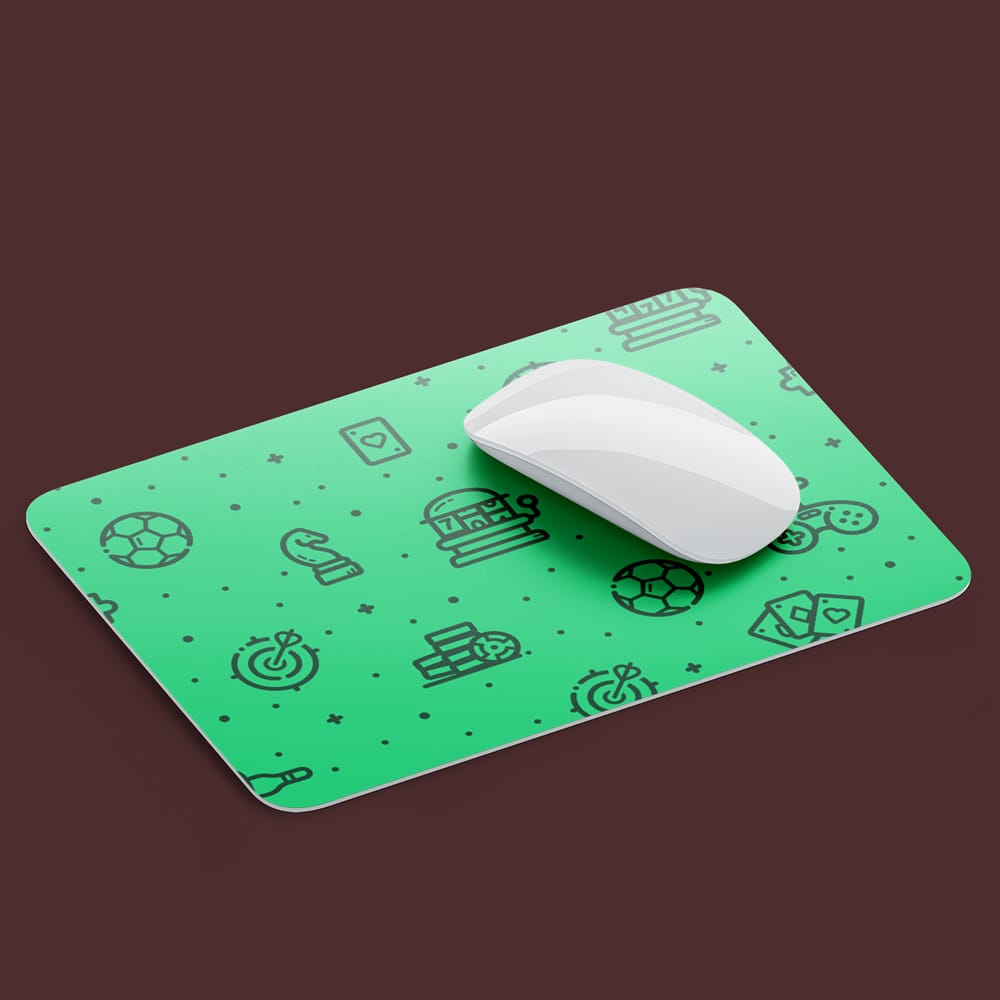 Free Rectangular Mouse Pad Mockup PSD