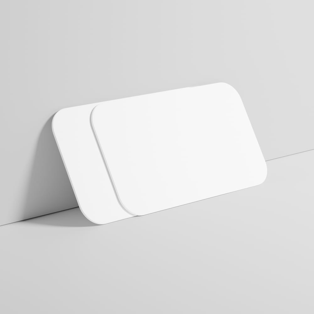 Free Round Corner Business Card Mockup Template PSD