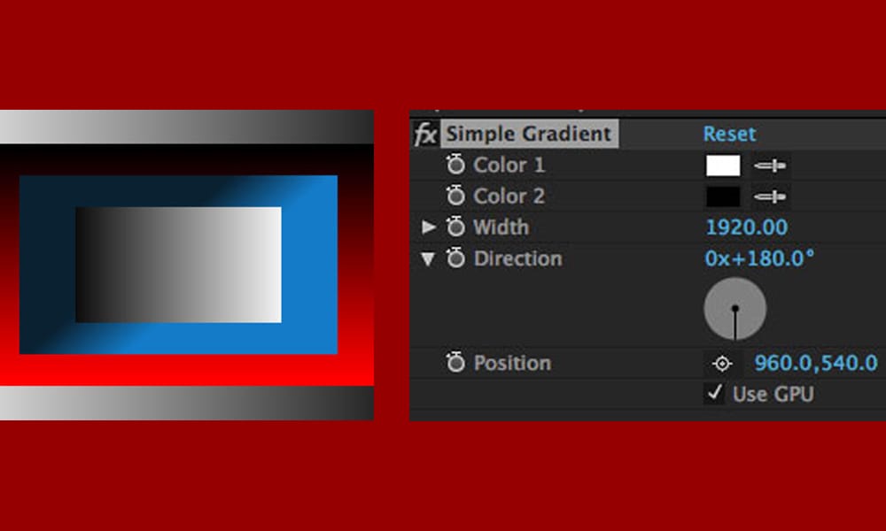 Free Simple Gradient Plugin for AE