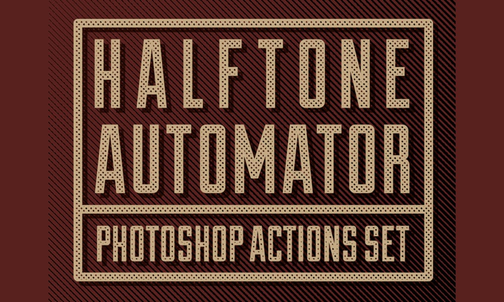 Halftone Automator Photoshop Action