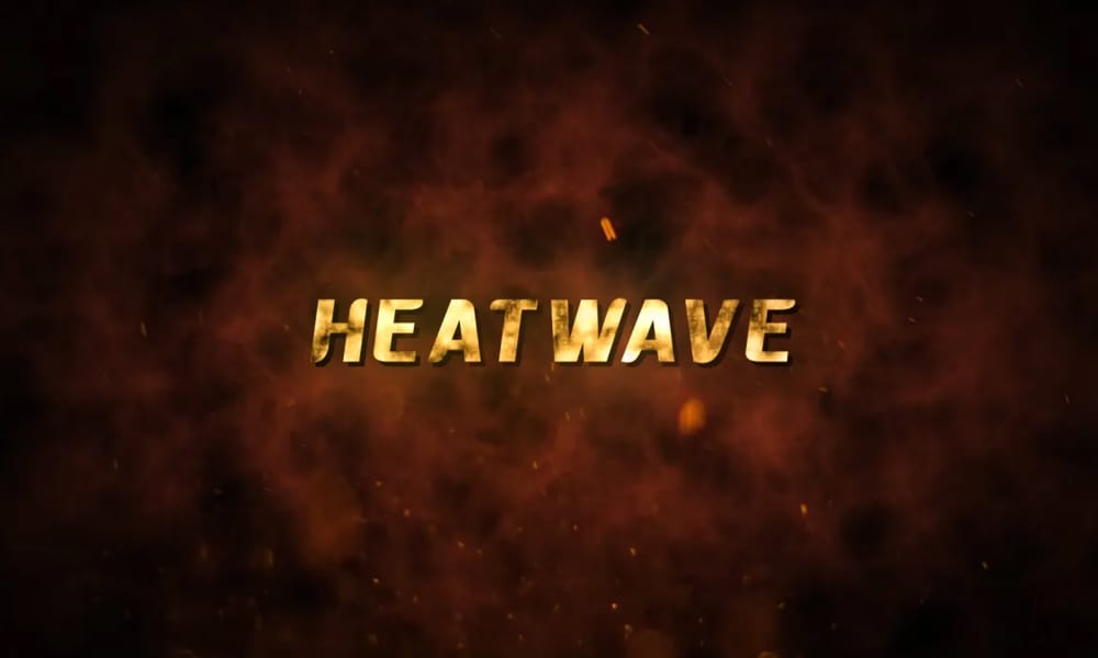 Heatwave distortion animated titles for After Effects.