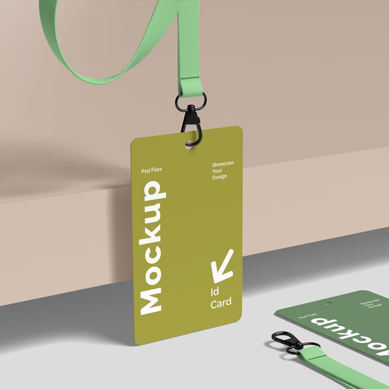 ID Card Mockup Design PSD