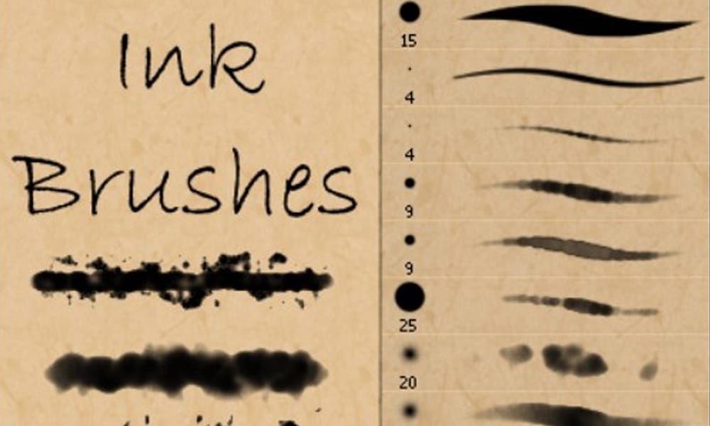 Ink and Watercolor Brushes 