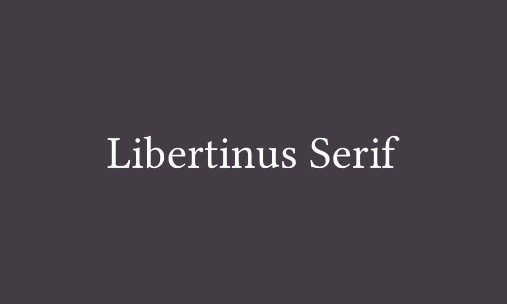 Libertinus Serif