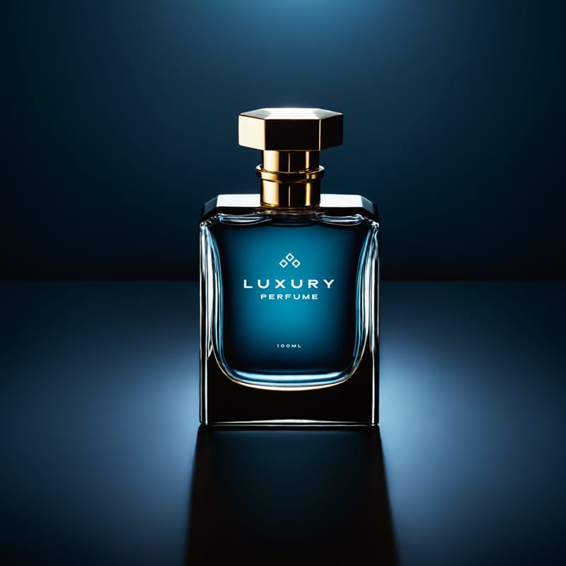 Luxury Perfume Bottle Mockup Design PSD