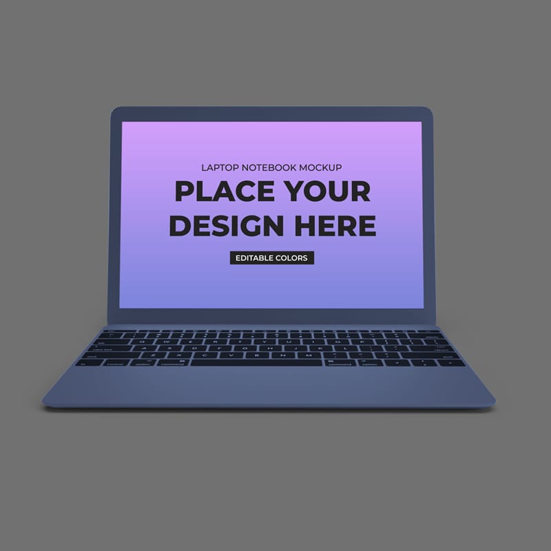 Macbook Air Laptop Mockup Template PSD