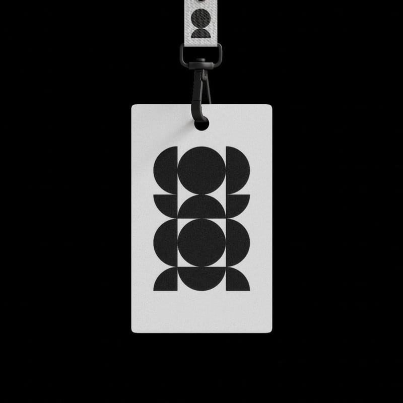 Minimalist ID Card Mockup PSD