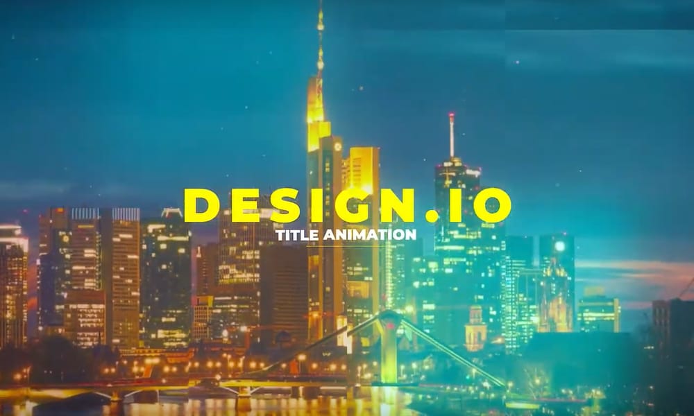 Modern animated titles with clean typography