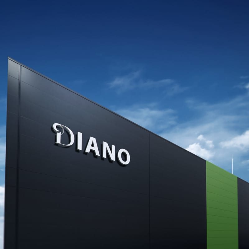 Office House Logo Mockup PSD