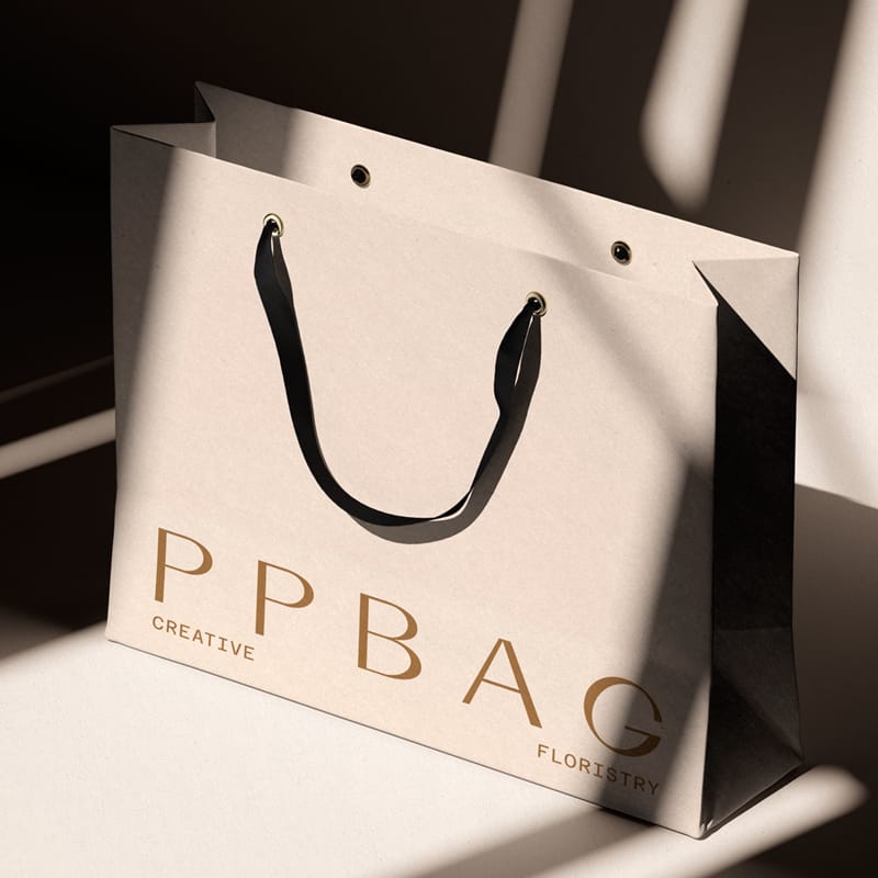 Paper Bag Mockup With Shadow Overlay V1 Isometric PSD