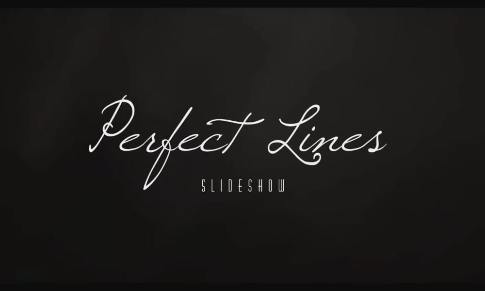 Geometric line transition slideshow After Effects template.