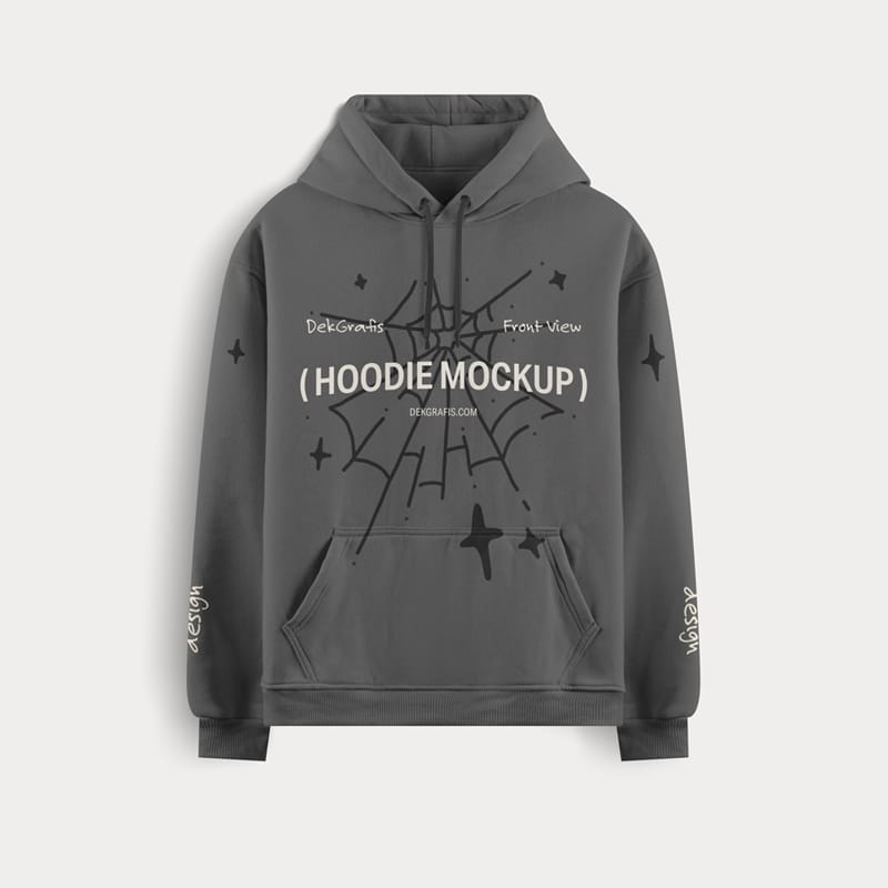 Photorealistic Hoodie Mockup Template PSD