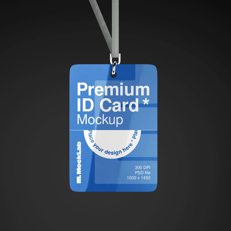 Premium ID Card Mockup PSD