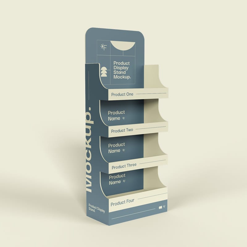 Product Display Stand Mockup PSD