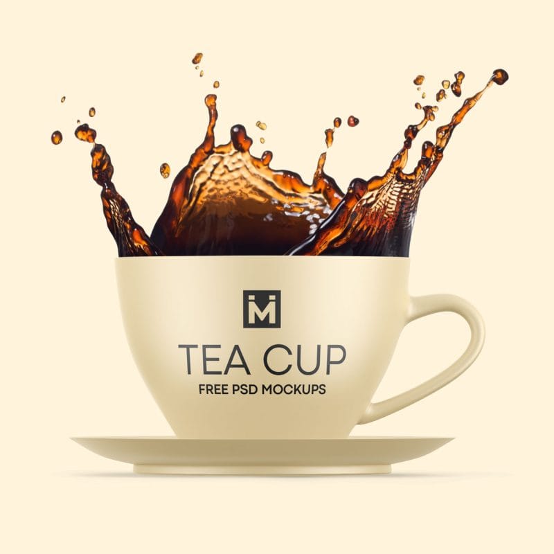 Realistic Tea Cup Mockup PSD