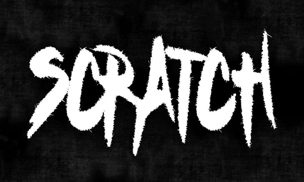 Scratch Metal Font