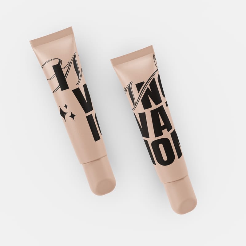 Skincare Lip Care Bottle Mockup PSD