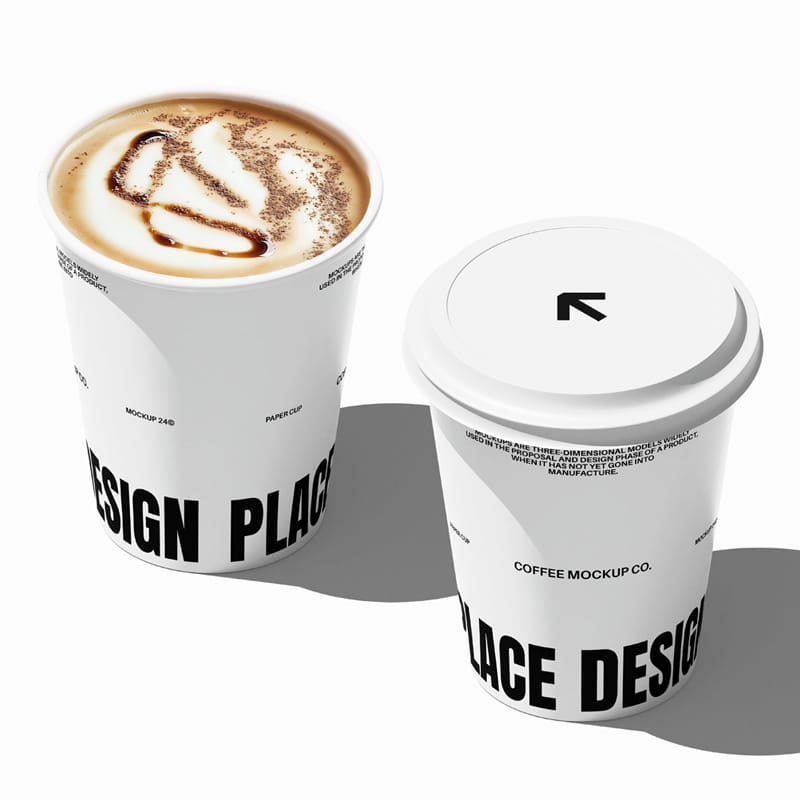 Take-Away Coffee Cup Mockup PSD