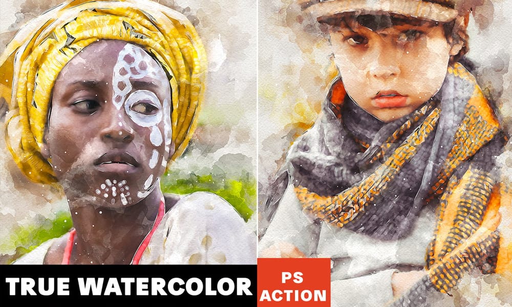 True Watercolor Photoshop Action