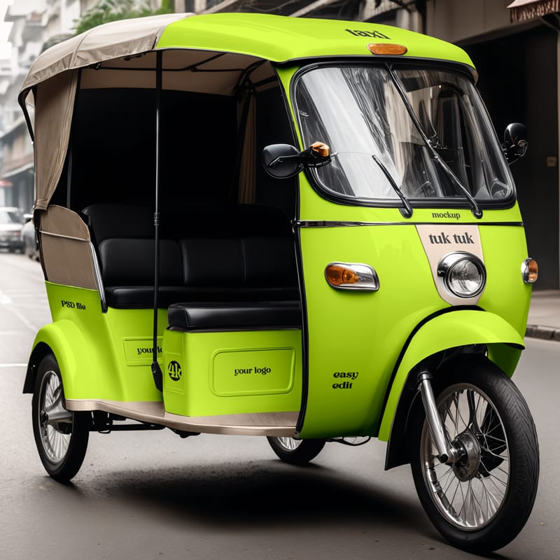 Tuk Tuk Mockup PSD