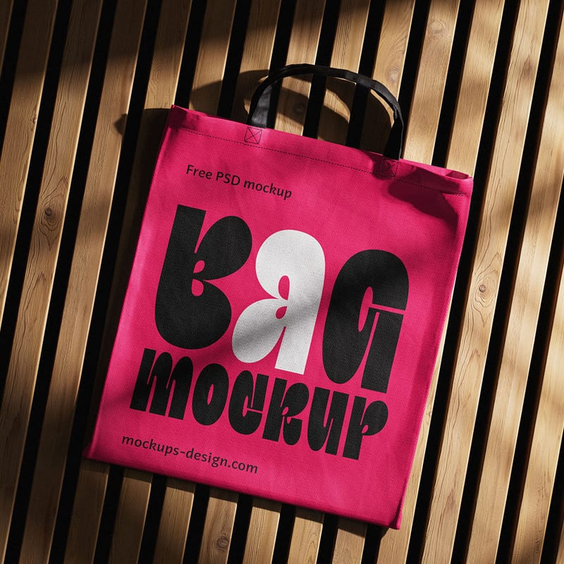 Vibrant Canvas Shopping Bag Mockup