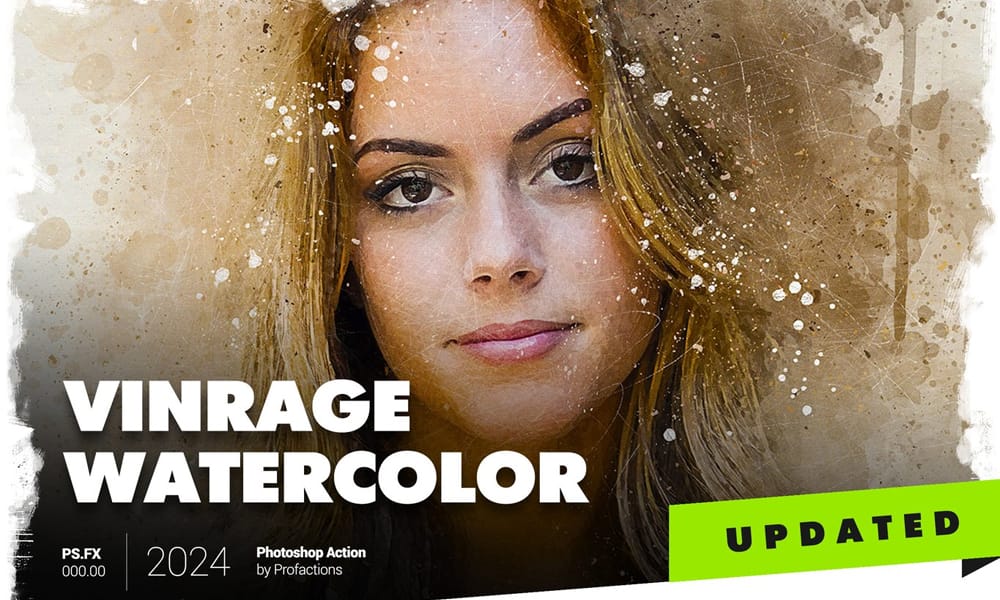 Vintage Watercolor Photoshop Action