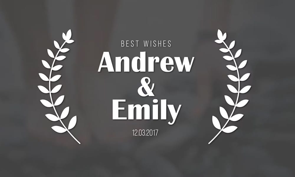 Ornate wedding title animations for After Effects