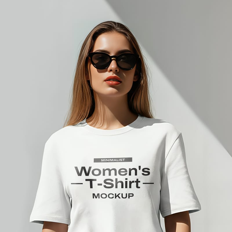 Women’s T-Shirt Mockup PSD