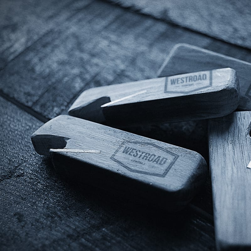 Wood Tools Logo Mockup PSD