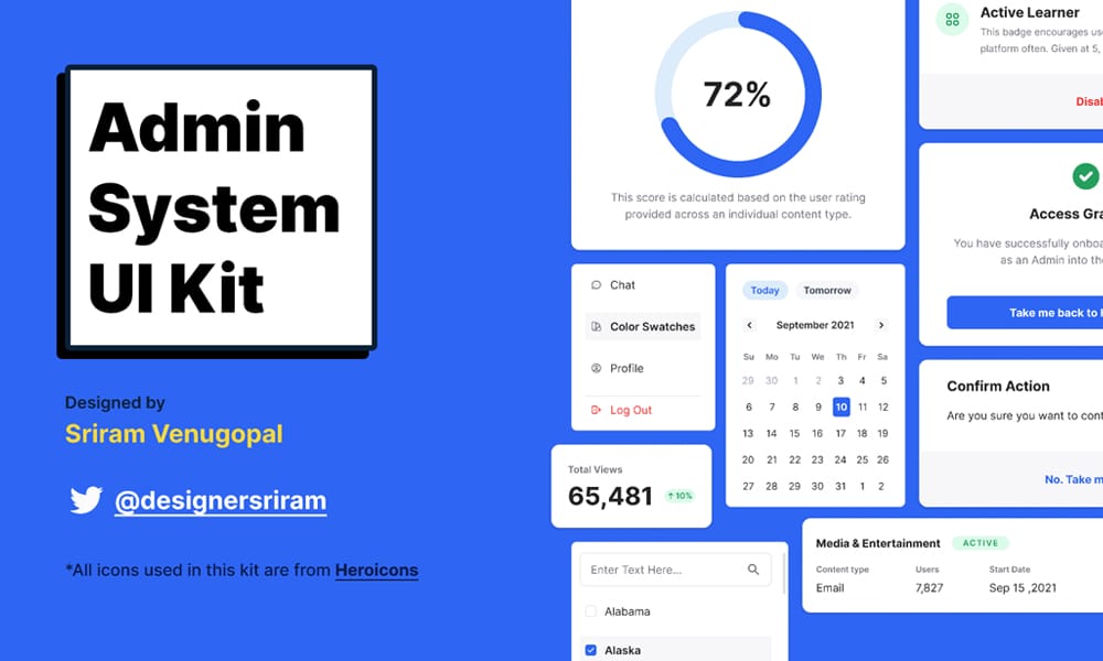 Admin System UI Kit