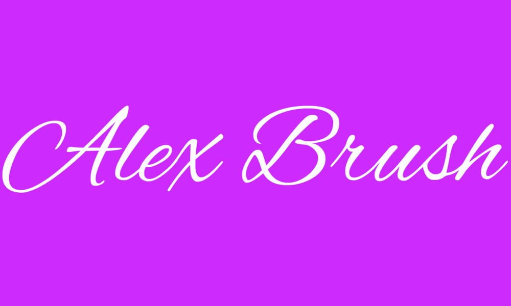 Alex Brush Font