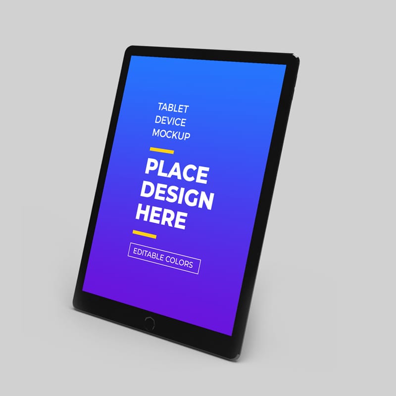 Apple iPad Tablet Mockup Template PSD