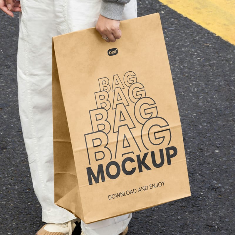 Big Bag Packaging Mockup PSD