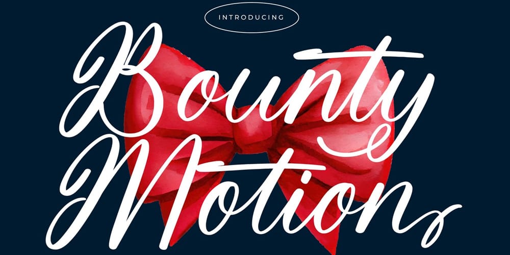 Bounty Motion Modern Bold Font