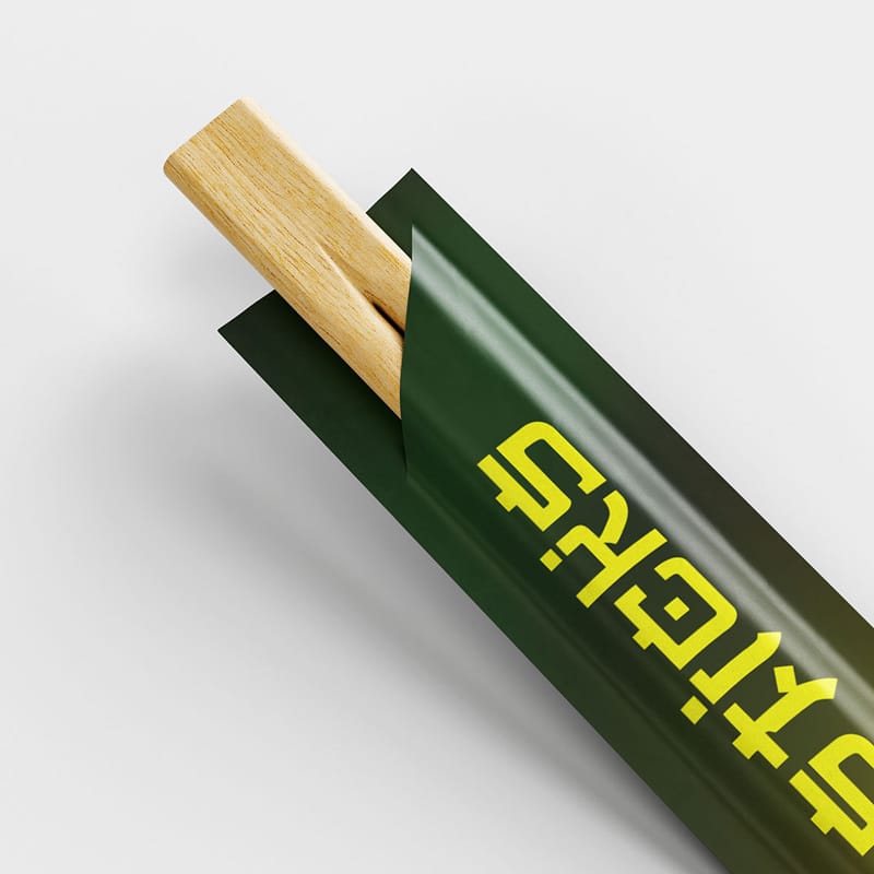 Chopsticks Packaging Mockup PSD