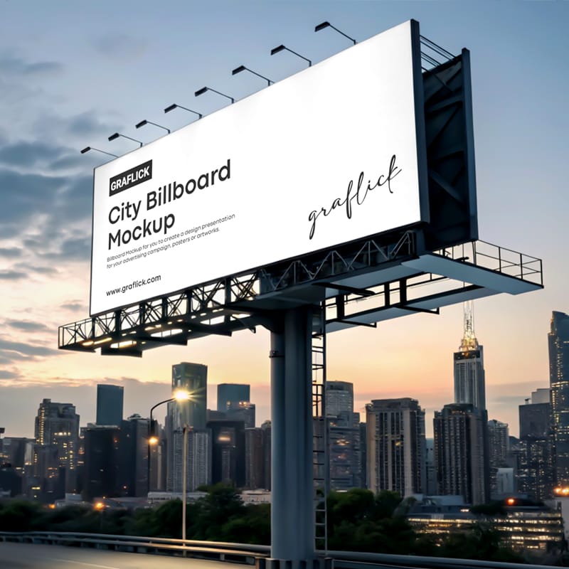 City Hoarding Mockup PSD