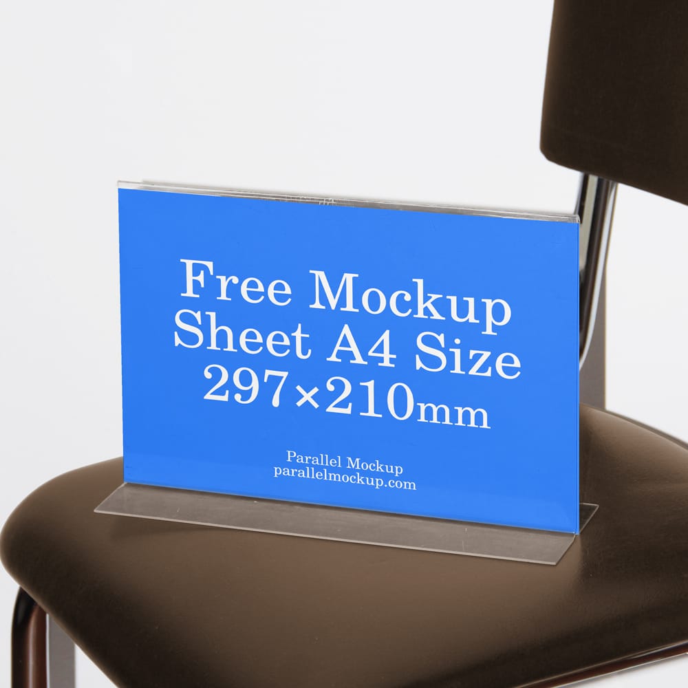 Free A4 Size Paper Sheet Mockup PSD