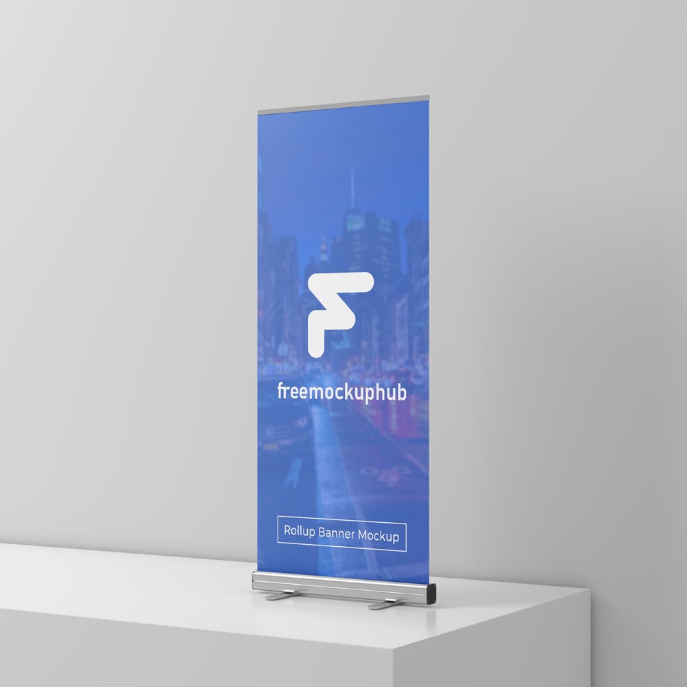 Free Event Rollup Standee Mockup PSD