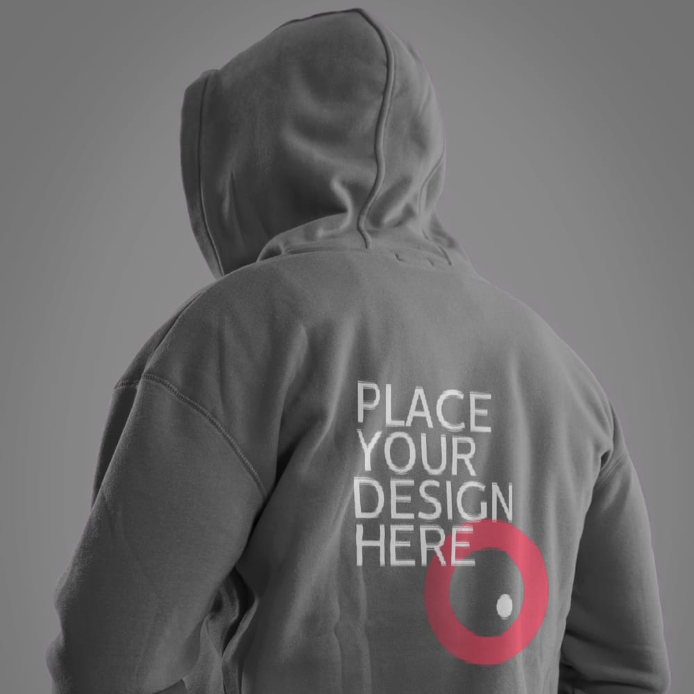 Free Hoodie Mockup Backside PSD