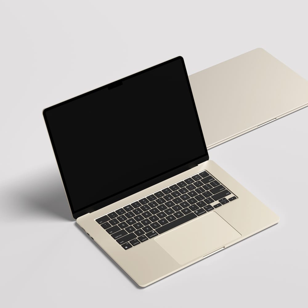 Free MacBook Air 15 Inch Mockup PSD