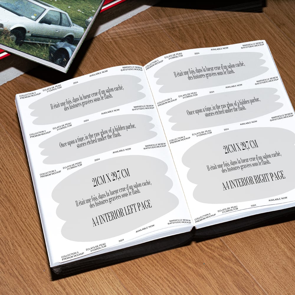 Free Open Book Mockup Template PSD